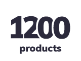 More than 1200 products